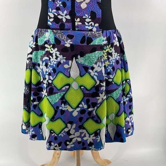 PETER Pilotto for Target Fit Flare Abstract Dress art to wear crinoline sz 6 - Picture 4 of 13